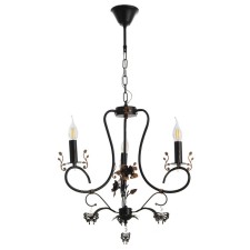 Sandra chandelier 3XE14 40W black and gold 51x51x52-110 cm Bayerlux