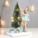 Souvenir Polystone Light "Girl decorates the Christmas tree" 24.5x11x15 cm
