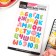 Waffle pictures edible “Children's alphabet” for cupcakes, Konfinetta cake, 1 sheet A5