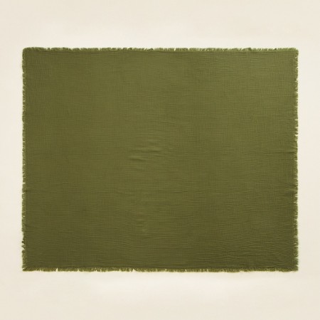 Plaid SL Home 4x layin. Muslin 130*170 cm, central green 100% cotton-7