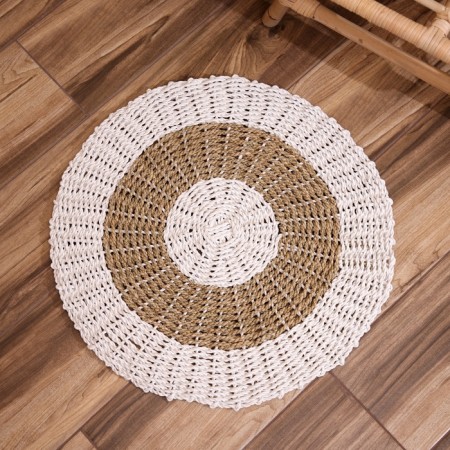 Wicker rug round 60 cm-1