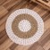 Wicker rug round 60 cm