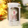 Christmas tree toy "House" H-9 cm, white-pink, mix