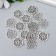 Decor Metal for creativity "Dream Catcher - Flower" Silver G195B585 2.2x1.9 cm