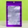 SIP-LOK package with a window, with euroslot, purple, 12 x 18 cm cm