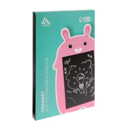 A tablet for drawing and notes Luazon "Bunny", 9 ", blocking function, pink-6