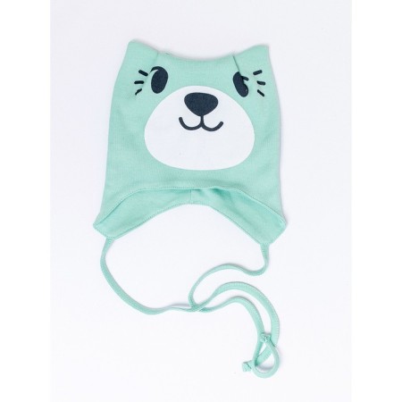 Hat with ears Baby Batik, size 49, mint color