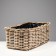 Kashpo wicker "elite" with a plastic department, 55x30x22 cm, rattan