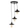 Economic light "Arten" 3x40W E27 black 38x26x15-78 cm.