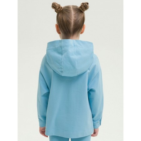 Sweatshirt for girls, height 98 cm, blue color-2