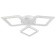 The chandelier is LED DIM. Losanga du 3 dir. , 72W white Ø71.5x7.5cm Ritter