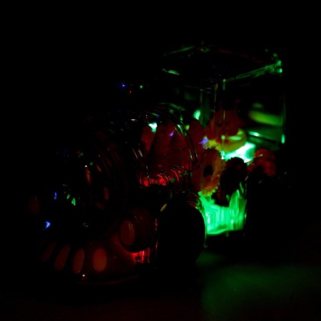 The steam locomotive "New Year's train", light and sound, works from batteries-3