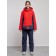 Ski costume is women's winter, size 52, red color