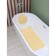SPA-river for a bathtub with a pillow on the suction cups "Lotus", rug 89 × 44 cm, beige color