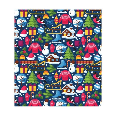 A set of napkins for setting the New Year mood table, rectangular, size 32x46 cm, 4 pcs-1