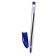 Ballic handle 1.0 mm, blue rod, triangular transparent, oil ink (barcode on the pcs)