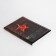 Cover for a military card, black/red color