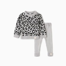 Cost Knitted baby i Leo Baby Height 68-74 cm, dark gray