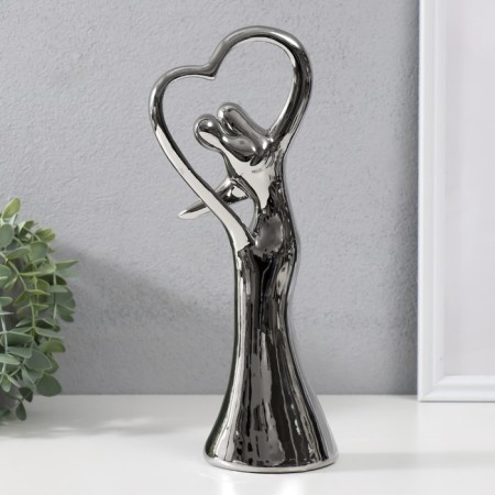 Souvenir Ceramics "One Love" Silver 28x11x8 cm-2
