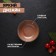 Porcelain bowl Magistro Garland, 230 ml, D = 12 cm, brown color
