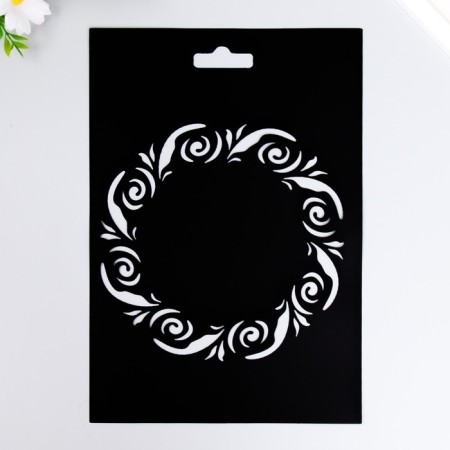 Plastic stencil "frame" 20x29cm