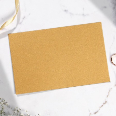 Wedding invitation (gold color), 17 x 11 cm.-4
