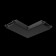 Radity angular power contector, black