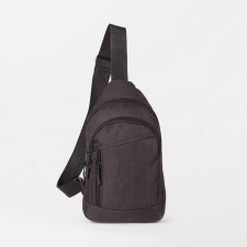 Sling bag ZFTS, from textiles, black color