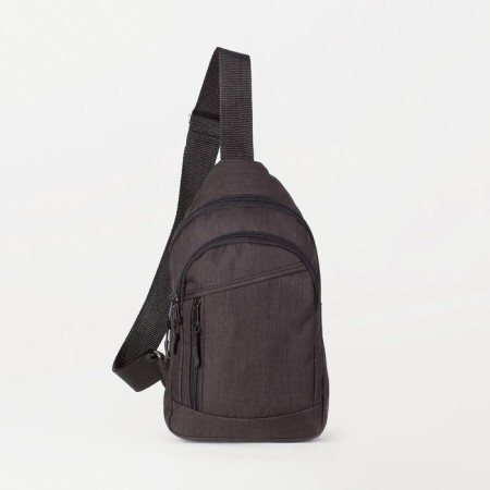 Sling bag ZFTS, from textiles, black color