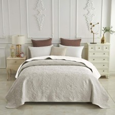 Vivaldi bedspread, size 160x220 cm, gray color