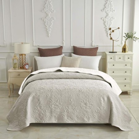 Vivaldi bedspread, size 160x220 cm, gray color