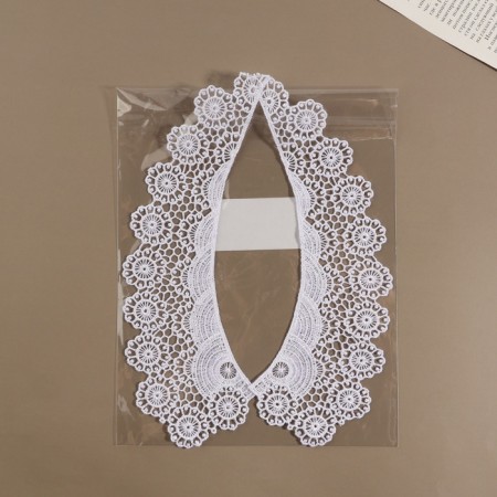 Collar sewing, guipyur, 22 × 6.5 cm, white color-7