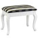 Retro banquet with a white drawer, 550x330x430, Blue strip