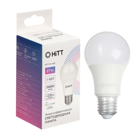 HITT-PL, A60, 27 W, 230 V, E27, 3000 K lamp
