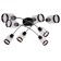 Vanessa chandelier 8x40W E27 chocolate-chrom 88x88x28 cm Bayerlux