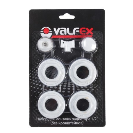 A set for connecting the radiator Valfex, 1 "X1/2", without brackets, in a blister