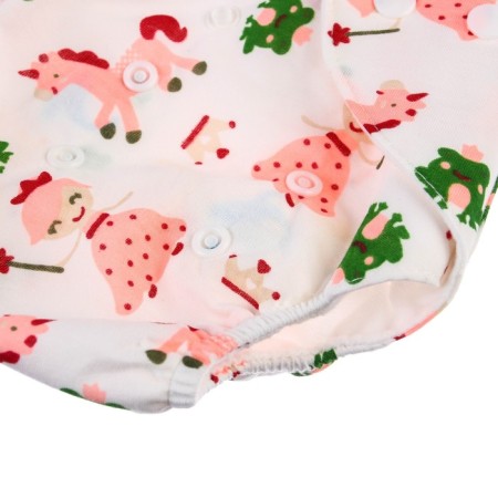 A reusable diaper with the Unicorn liner-5
