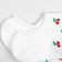 Women's socks minku "Cherry", white color, size 36-39 (23-25 ​​cm)