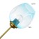 Murano chandelier 8he27 60W Blue gold 90x90x35cm Bayerlux