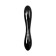 Bilateral phallimitator Satiffyer Dazzling Crystal 1, 18.5 cm, glass, black color