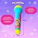 Musical microphone "sweet voice", light and sound effects, works from batteries