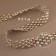 Beads on threads, flat, 14 mm, 9 ± 1 m, gold color