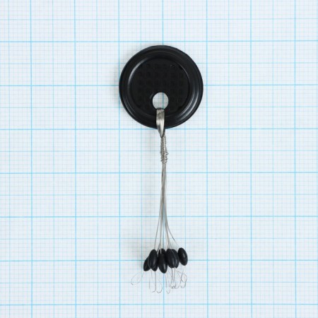 Silicone Stop Yugana "Oliva", Size S, Black, 9 pcs.-1