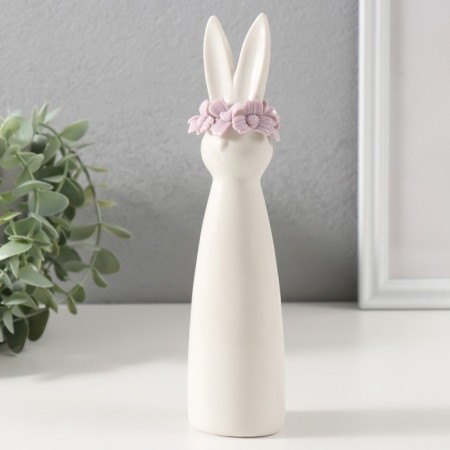 Souvenir Ceramics "Bunny in a lilac vein" 4.6x3.9x18.6 cm-3