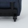 Road bag on wheels, external pocket, blue color