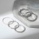 Ring set 5 pieces "perfect fingers" tenderness, color silver