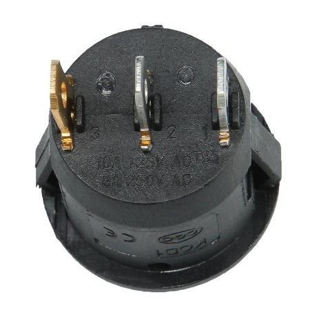Keyboard switch with backlight, diameter 23 mm, yellow-2