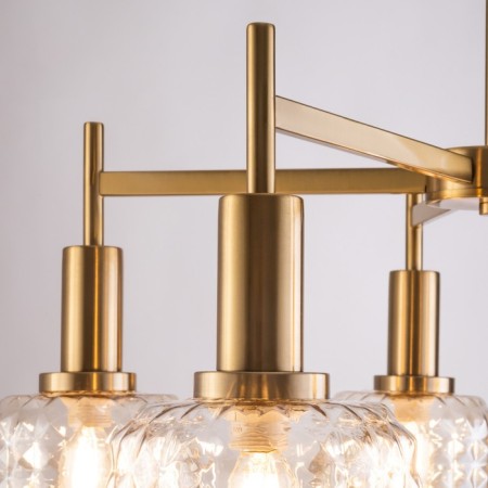 Freya FR5366CL-05BS Fero, 650x650x550 mm ceiling lamp, E14, 5x40W, brass color-8