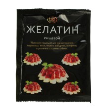 Gelatin of food relish, 50 g