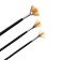 Set of fan brushes, 3 pieces